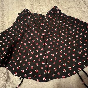 Hot Topic lace up mushroom skirt
